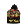 New Era, Cappello Pom Pom Uomo Nba Knit All Star Game Pattern D1, Black