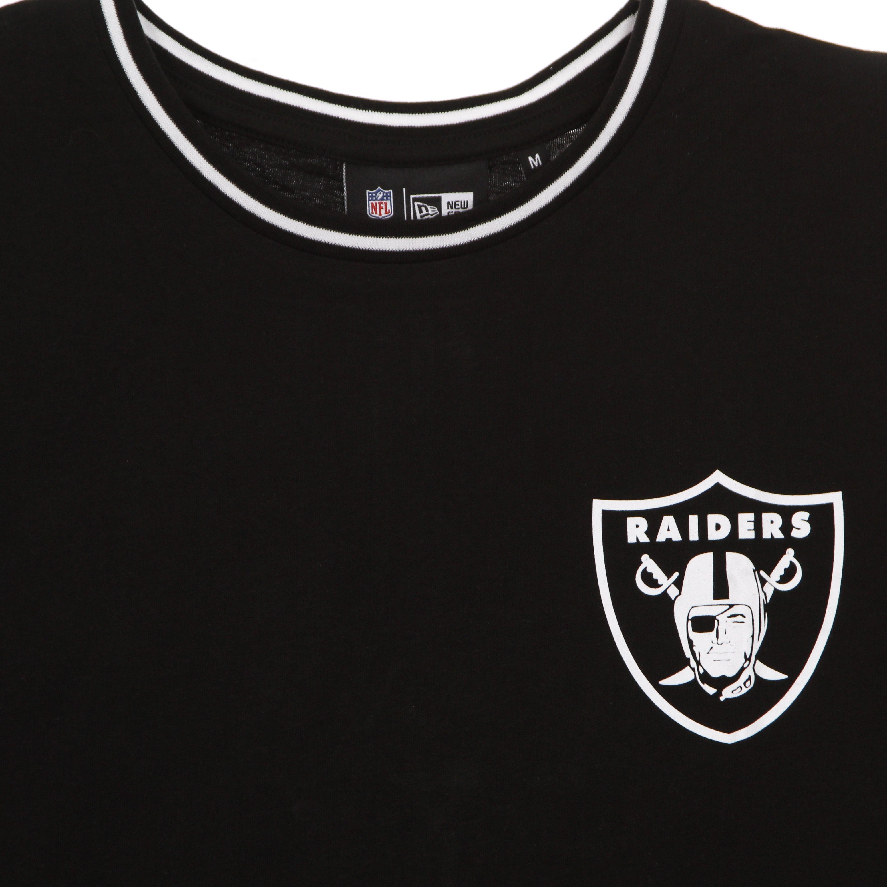 New Era, Maglietta Uomo Nfl Distressed Graphic Oversized Tee Lasrai, Black