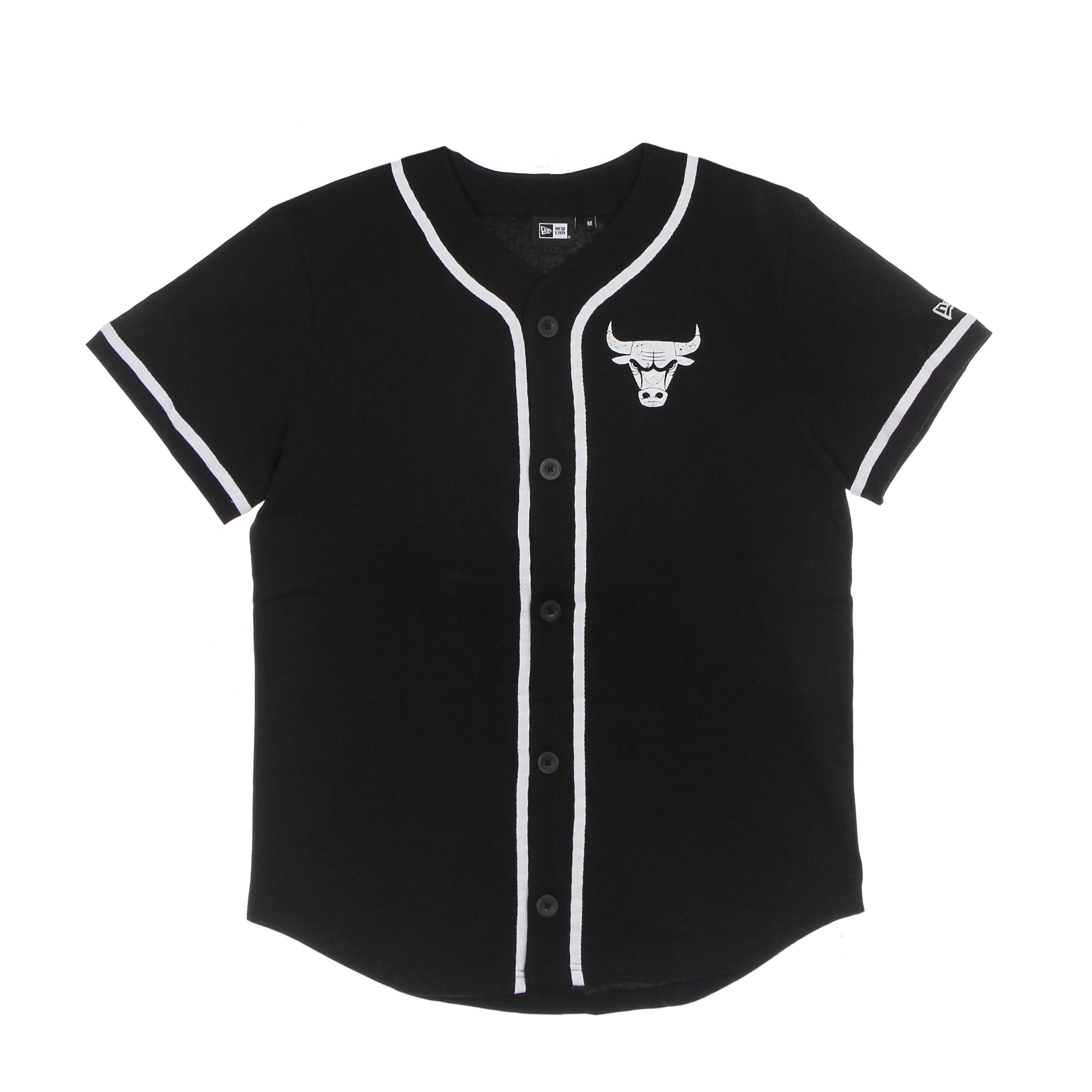 New Era, Casacca Bottoni Uomo Nba Distressed Logo Button Up Tee Chibul, 