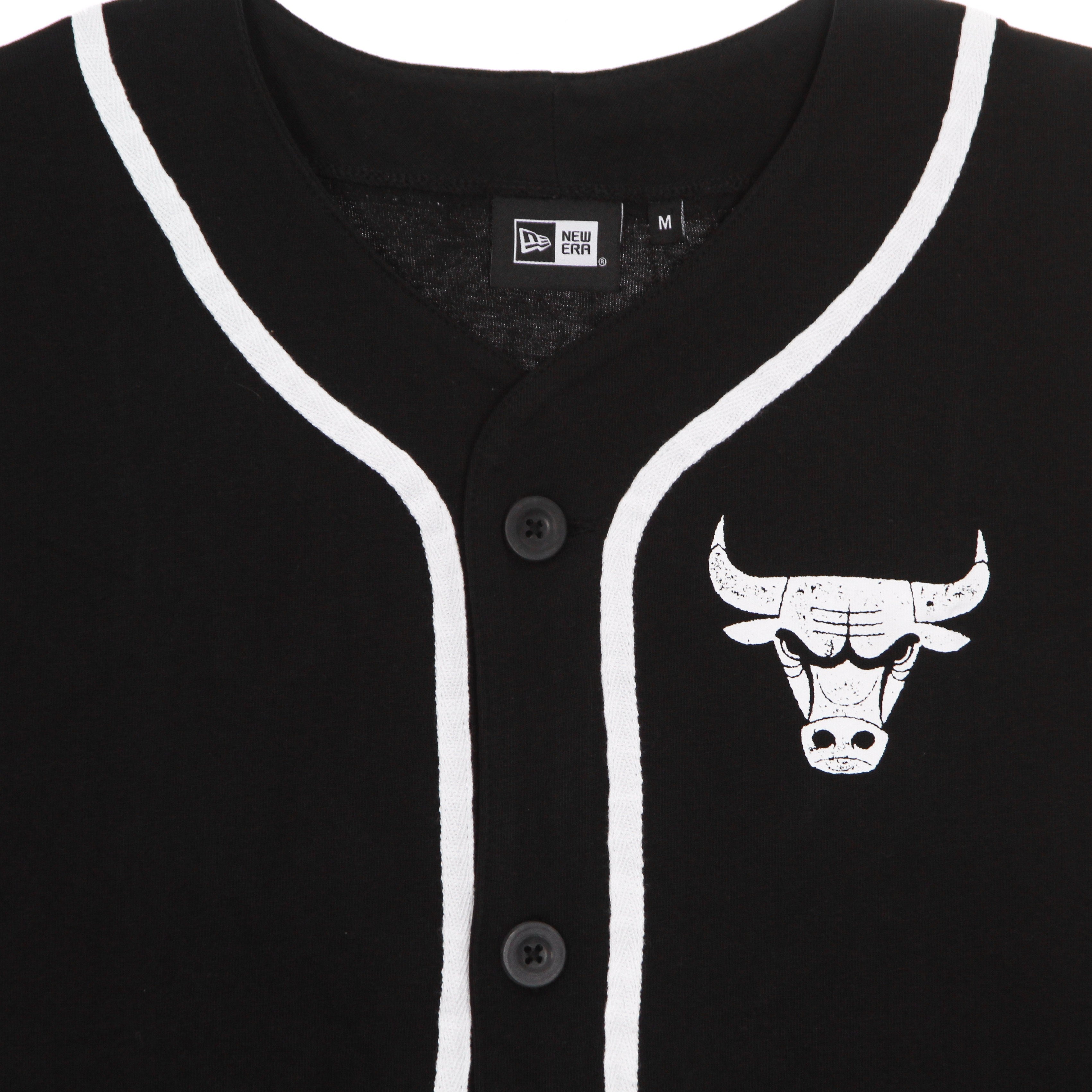 New Era, Casacca Bottoni Uomo Nba Distressed Logo Button Up Tee Chibul, 