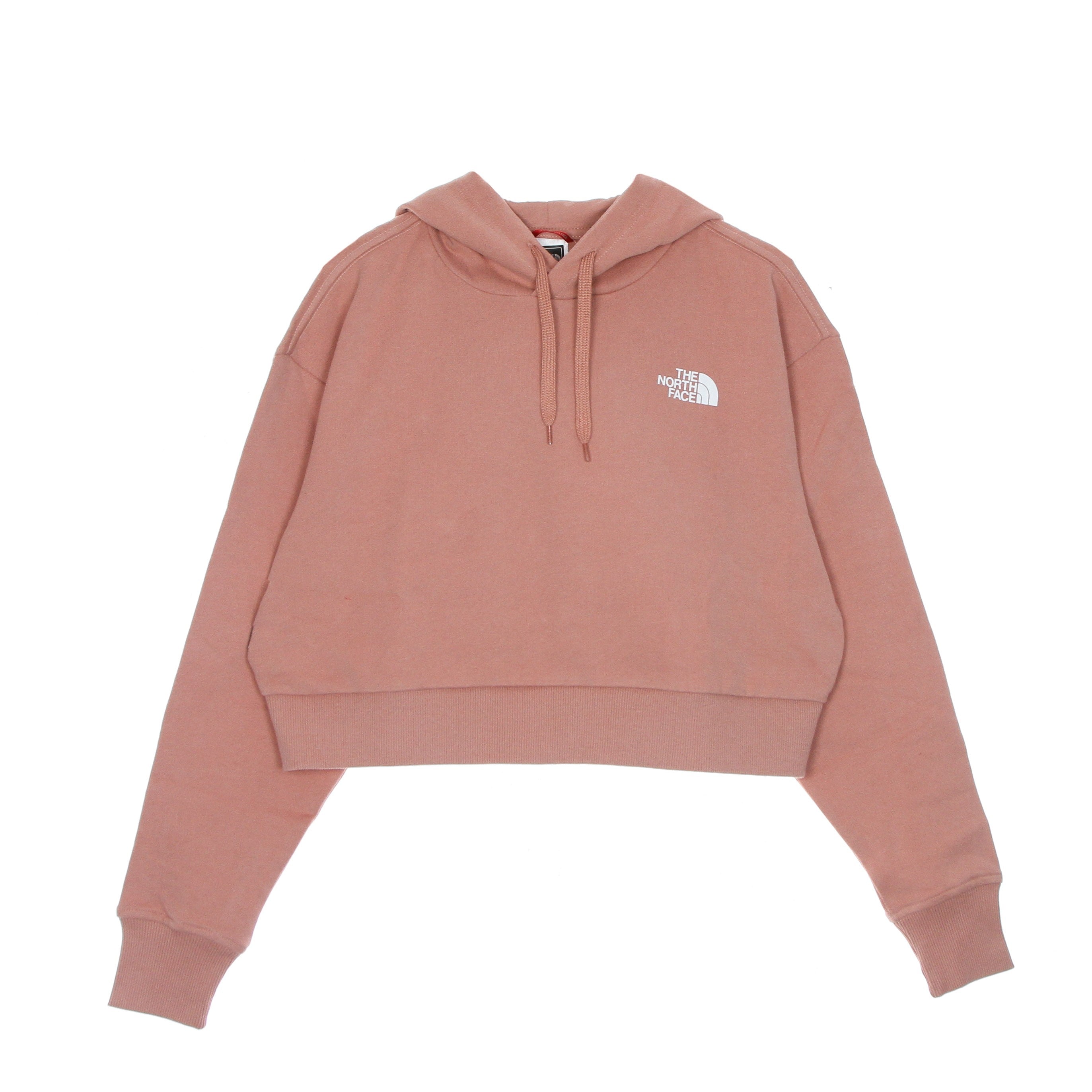 The North Face, Felpa Cappuccio Corta Donna Trend Crop Hoodie, Rose Dawn