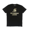 New Era, Maglietta Uomo Nba Black And Gold Metallic Tee Loslak, Black/gold