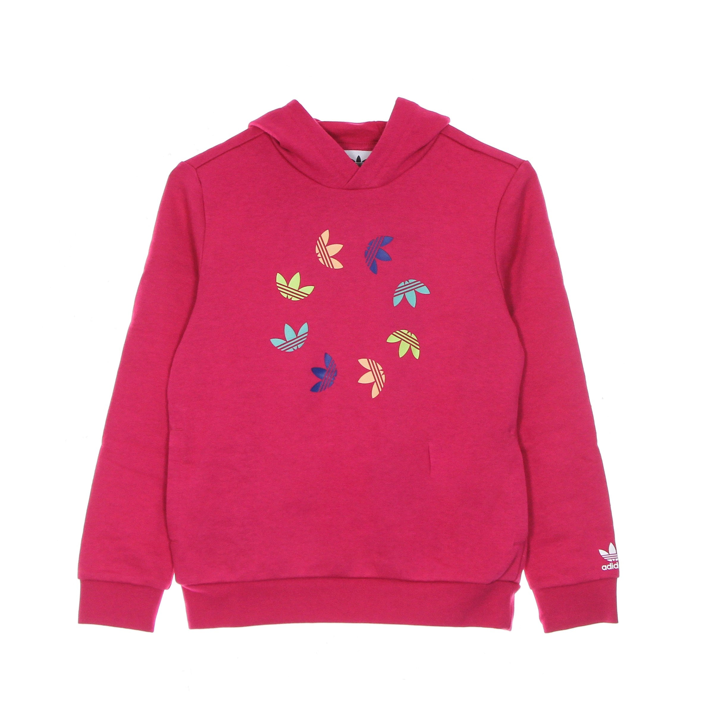 Adidas, Felpa Leggera Cappuccio Ragazza Adicolor Hoodie, Bold Pink
