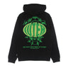 Iuter, Felpa Leggera Cappuccio Uomo Hungry Hoodie, Black