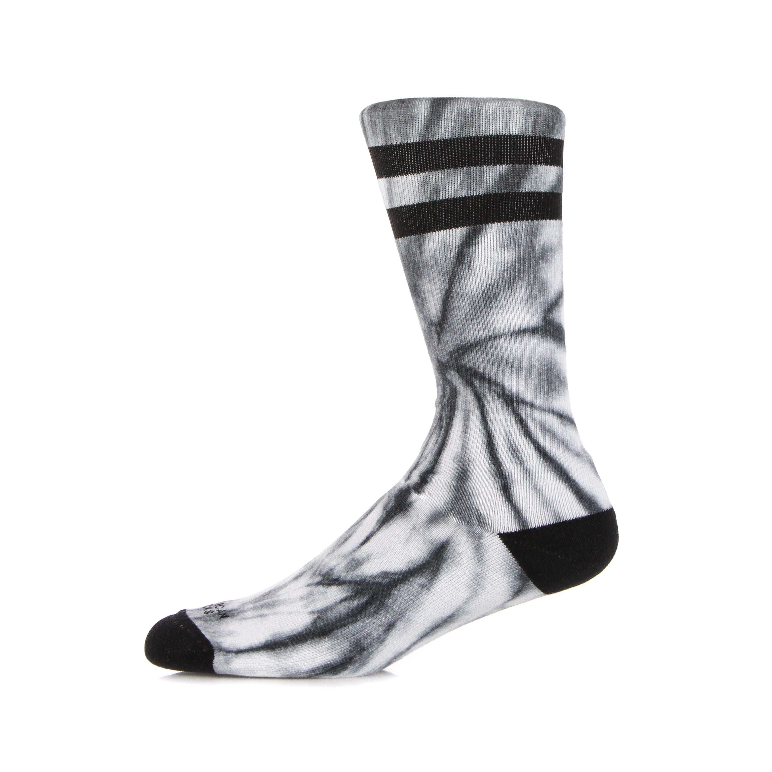 American Socks, Calza Media Uomo Tie Dye Monochrome, Monochrome