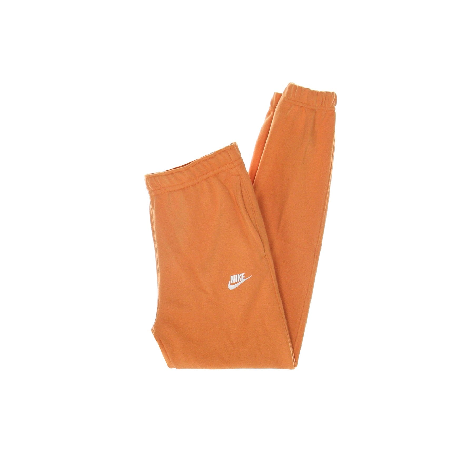 Nike, Pantalone Tuta Felpato Uomo Sportswear Club Fleece, Hot Curry/hot Curry/white