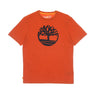 Timberland, Maglietta Uomo Kbec River Tree Tee, Chestnut/apple