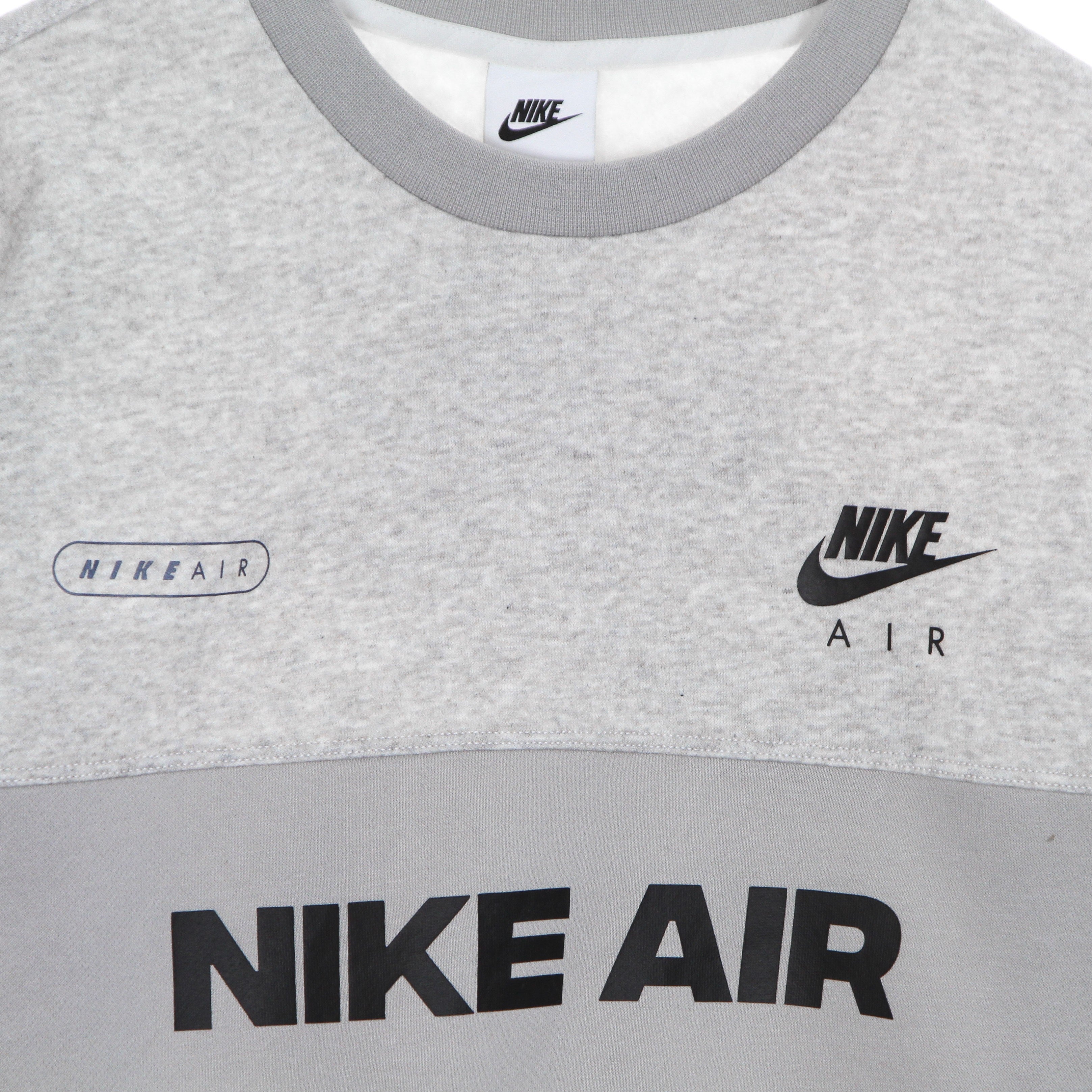 Nike, Felpa Girocollo Uomo Sportswear Air Brushed-back Crew, 