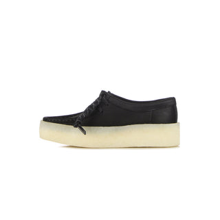 Clarks, Scarpa Lifestyle Donna W Wallabee Cup, Black/nubuck