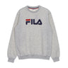 Fila, Felpa Leggera Girocollo Uomo Barbian Crew Sweat, Light Grey Melange