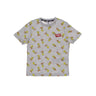 Fila, Maglietta Bambino Laarge All Over Print Tee X Looney Tunes, Light Grey Melange/birdy