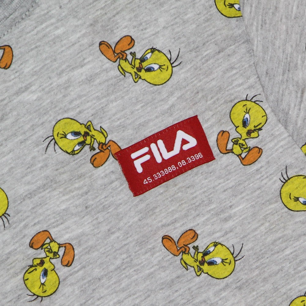 Fila, Maglietta Bambino Laarge All Over Print Tee X Looney Tunes, 