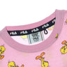 Fila, Maglietta Bambino Laarge All Over Print Tee X Looney Tunes, Lilac Sachet Birdy