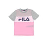 Fila, Maglietta Bambino College Station Tee, Lilac Sachet/light Grey Melange/bright White