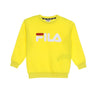 Fila, Felpa Leggera Girocollo Bambino Sveg Classic Logo Crew Sweat, Buttercup