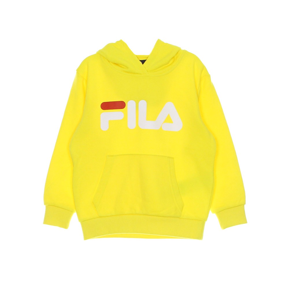 Fila, Felpa Leggera Cappuccio Bambino Svindal Classic Logo Hoody, Buttercup