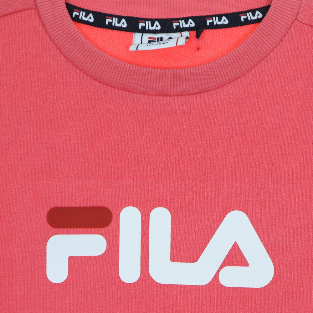 Fila, Felpa Leggera Girocollo Ragazzo Sordal Classic Logo Crew Sweat, 