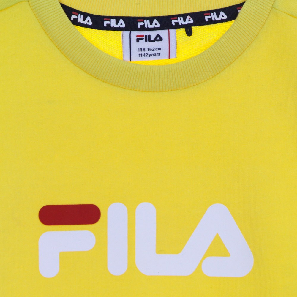 Fila, Felpa Leggera Girocollo Ragazzo Sordal Classic Logo Crew Sweat, 