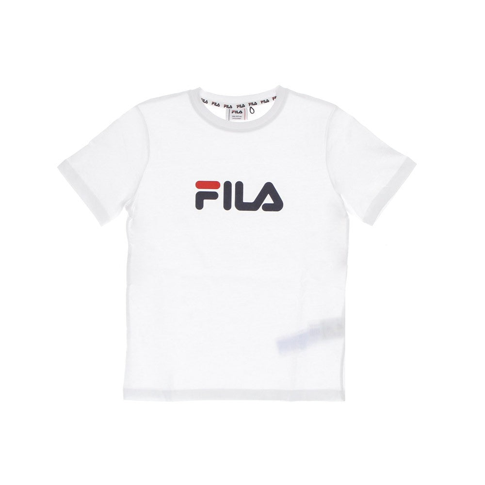 Fila, Maglietta Ragazzo Solberg Classic Logo Tee, Bright White