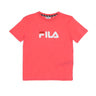 Fila, Maglietta Ragazzo Solberg Classic Logo Tee, Coral Paradise