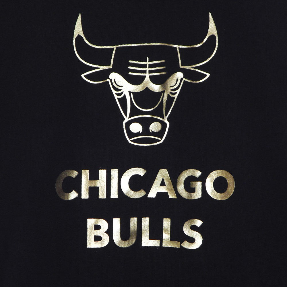 New Era, Felpa Leggera Cappuccio Uomo Nba Black And Gold Metallic Hoody Chibul, 