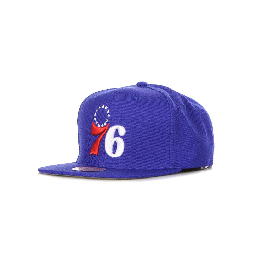 Mitchell & Ness, Cappellino Visiera Piatta Uomo Nba Team Ground 2.0 Snapback Phi76e, Blue