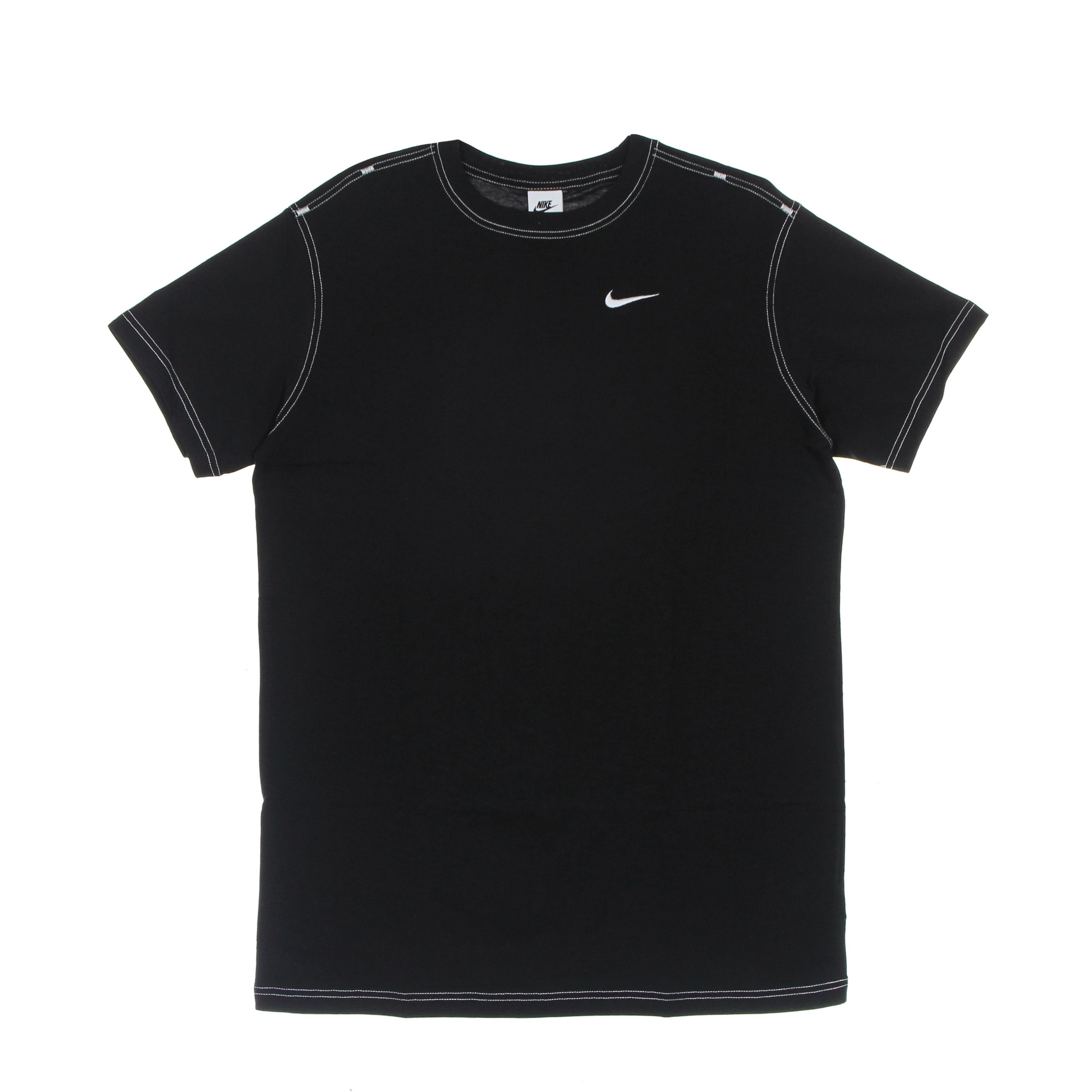 Nike, Vestito Donna Nsw Swoosh S/s Dress, Black/black/white/white