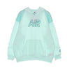 Nike, Felpa Leggera Cappuccio Donna Sportswear Air Fleece Hoodie, Barely Green/light Dew/washed Teal