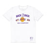 Mitchell & Ness, Maglietta Ragazzo Nba Back 2 Back Tee Hardwood Classics Loslak, White