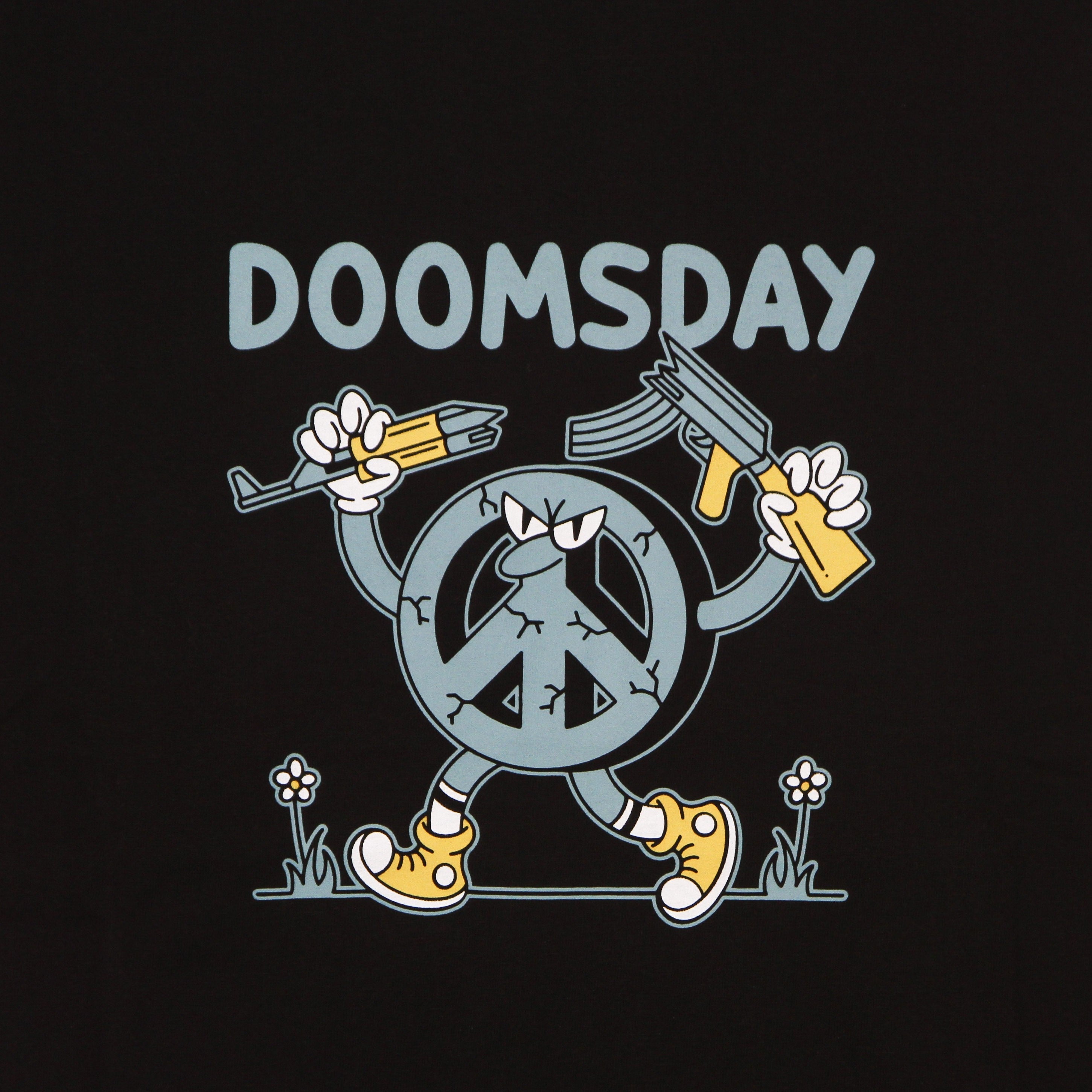 Doomsday, Maglietta Uomo Peace Warriors Tee, 