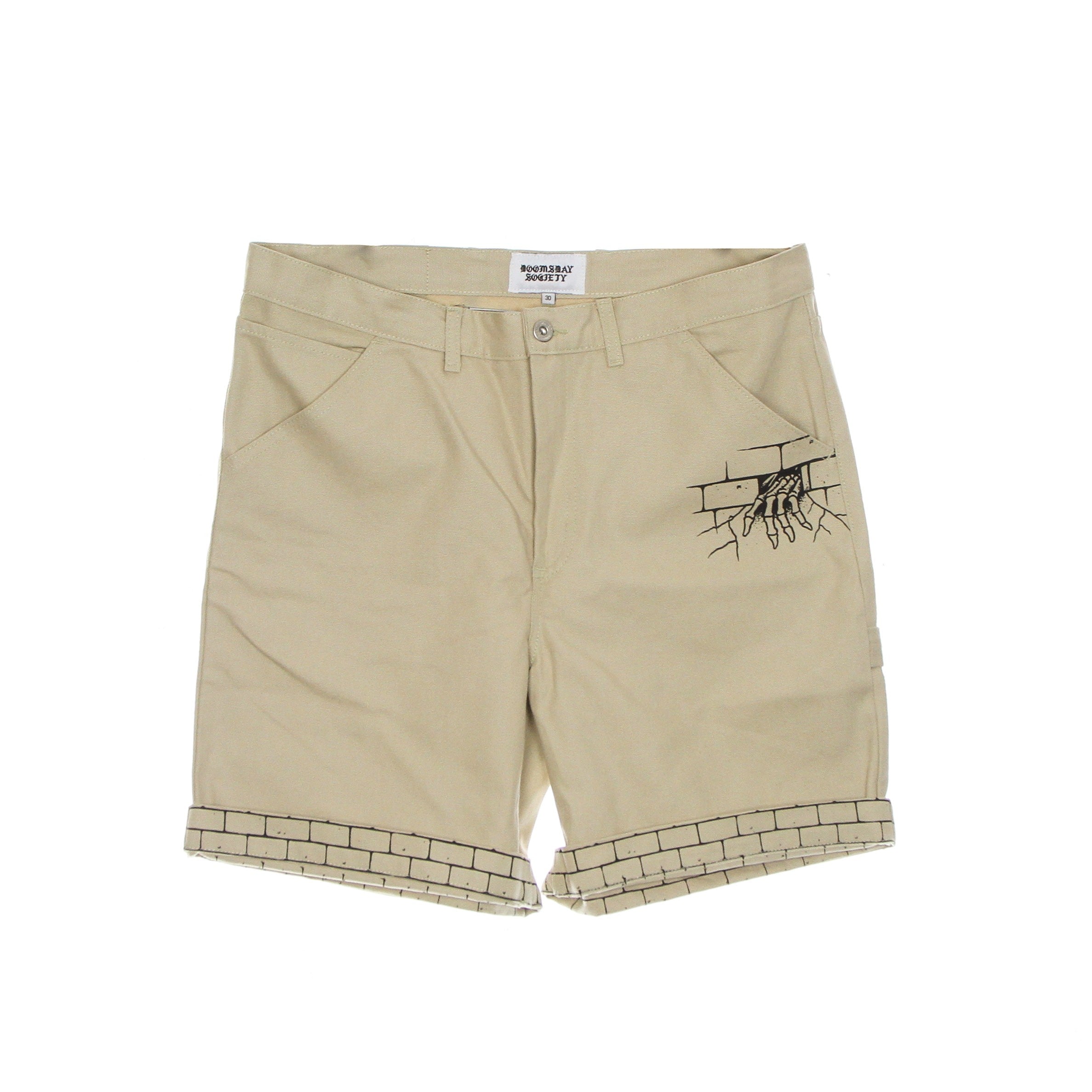 Doomsday, Pantalone Corto Uomo Crush Shorts, Beige