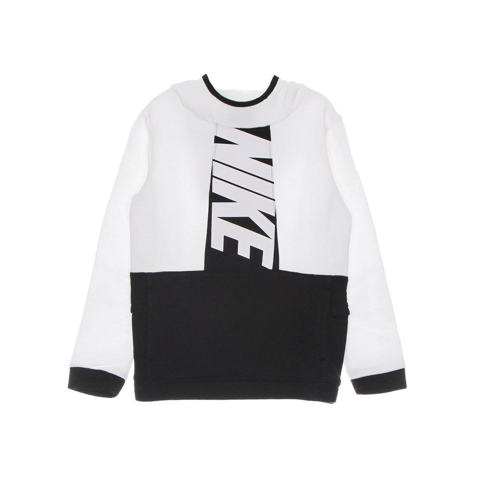 Nike, Felpa Cappuccio Bambino Amplify Po Hoodie, White