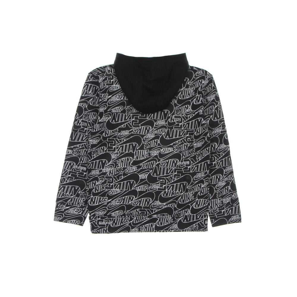 Nike, Felpa Leggera Cappuccio Bambino Nike Read Aop Po Hoodie, 