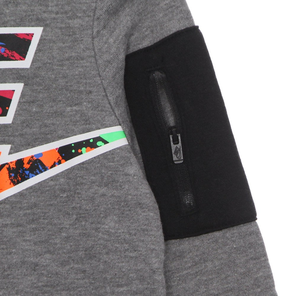 Nike, Felpa Leggera Girocollo Bambino Thrill Zip Pocket Crew, 