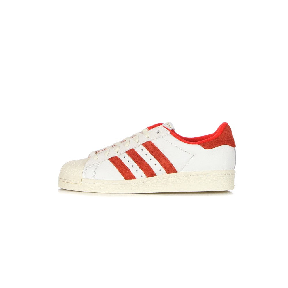 Adidas, Scarpa Bassa Uomo Superstar 82, Cloud White/vivid Red/cream White