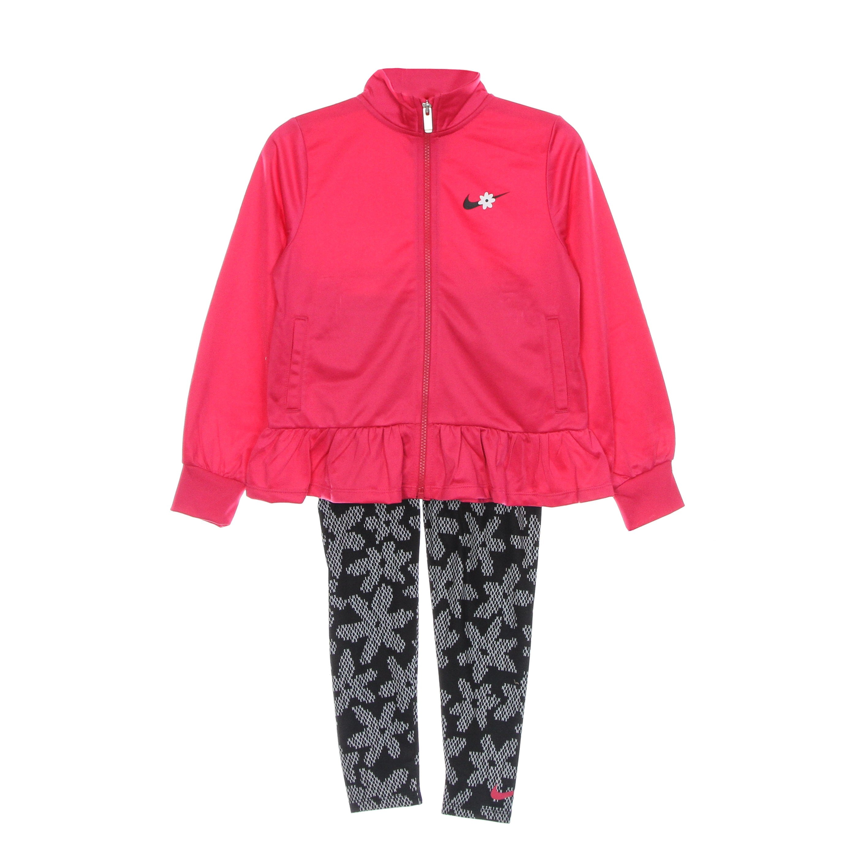 Nike, Completo Tuta Bambina Sport Daisy Tricot Set, 