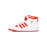 Adidas, Scarpa Basket Uomo Forum Mid, Cloud White/vivid Red/cloud White