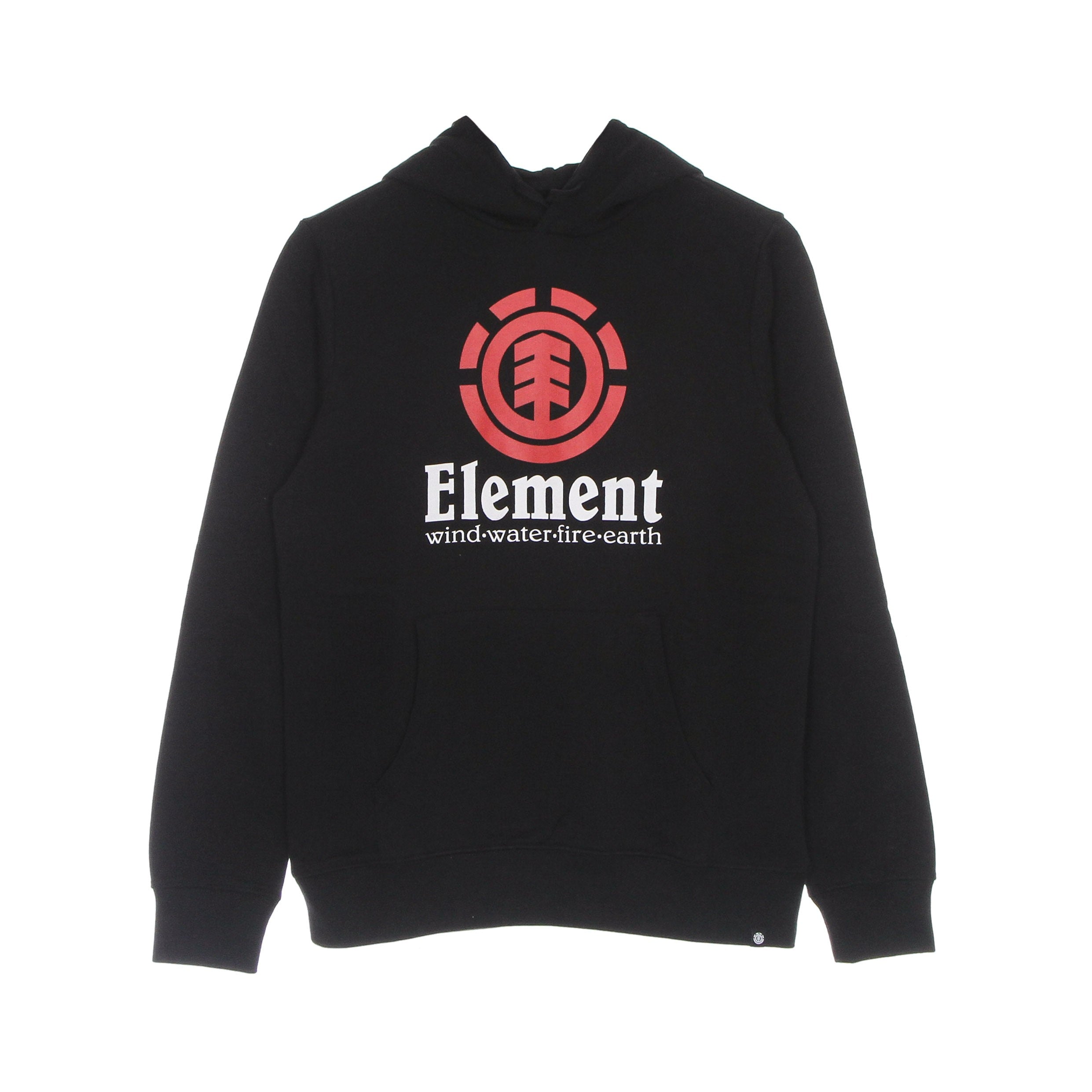 Element, Felpa Leggera Cappuccio Uomo Vertical Hood, Flint Black