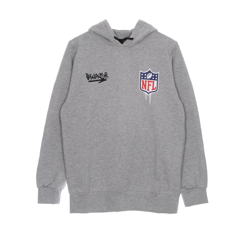 Men's Lightweight Hooded Sweatshirt Logo Hoodie X Nfl Light Gray Melange