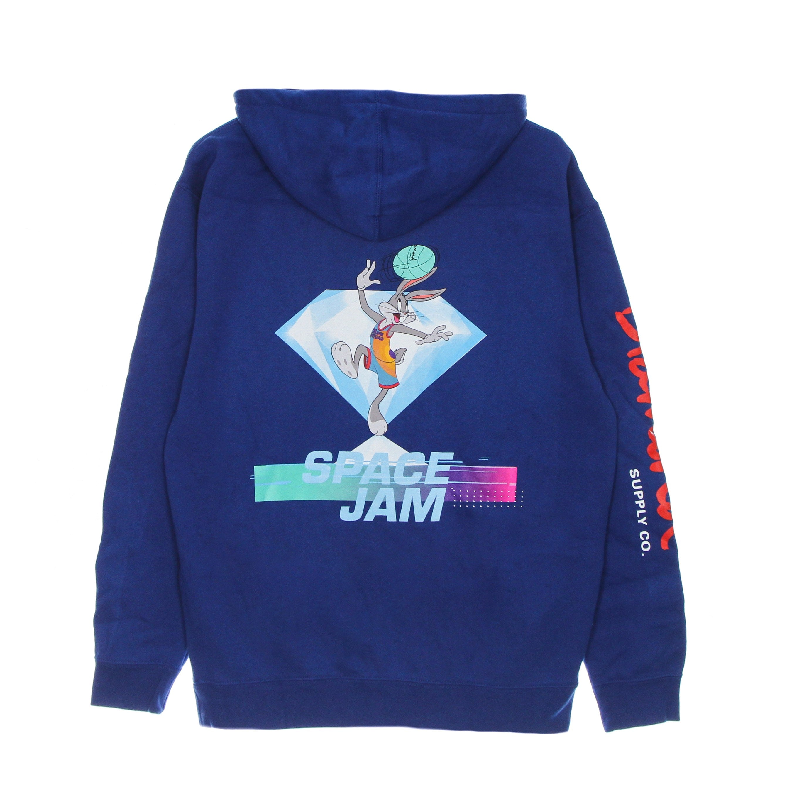 Diamond Supply, Felpa Cappuccio Uomo Hook Shot Hoodie X Space Jam 2, 