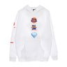 Diamond Supply, Felpa Cappuccio Uomo Hook Shot Hoodie X Space Jam 2, White