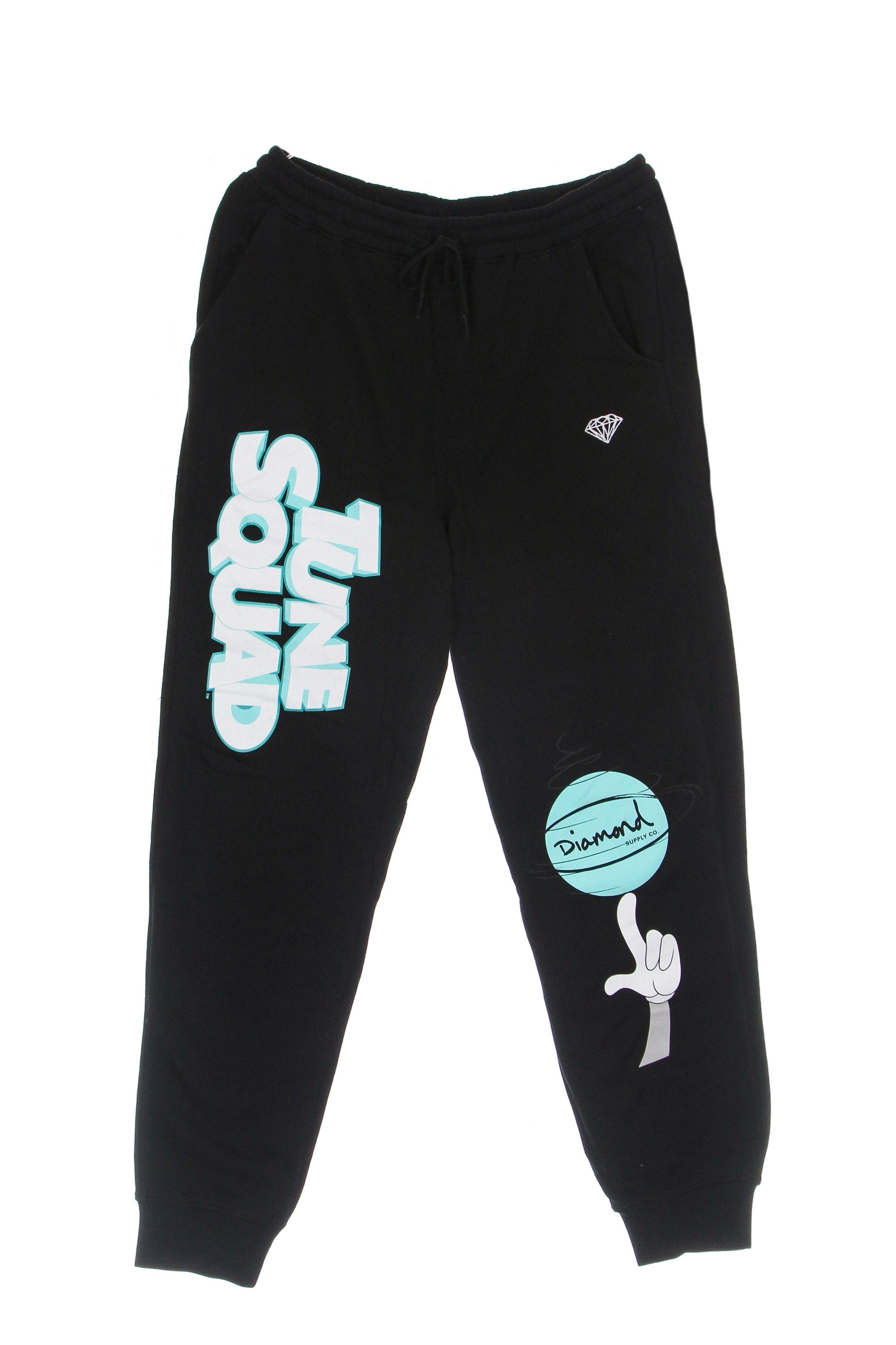 Diamond Supply, Pantalone Tuta Felpato Uomo Tune Squad Diamond Ball Sweatpant X Space Jam 2, 