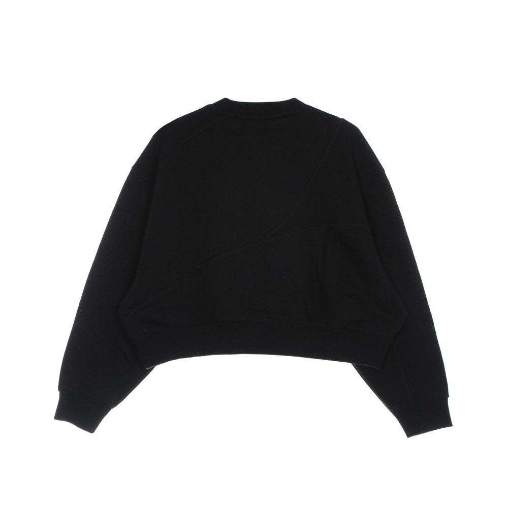 Adidas, Felpa Girocollo Corta Donna Sweatshirt, 