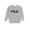 Fila, Felpa Leggera Cappuccio Bambino Svindal Classic Logo Hoody, Light Grey Melange