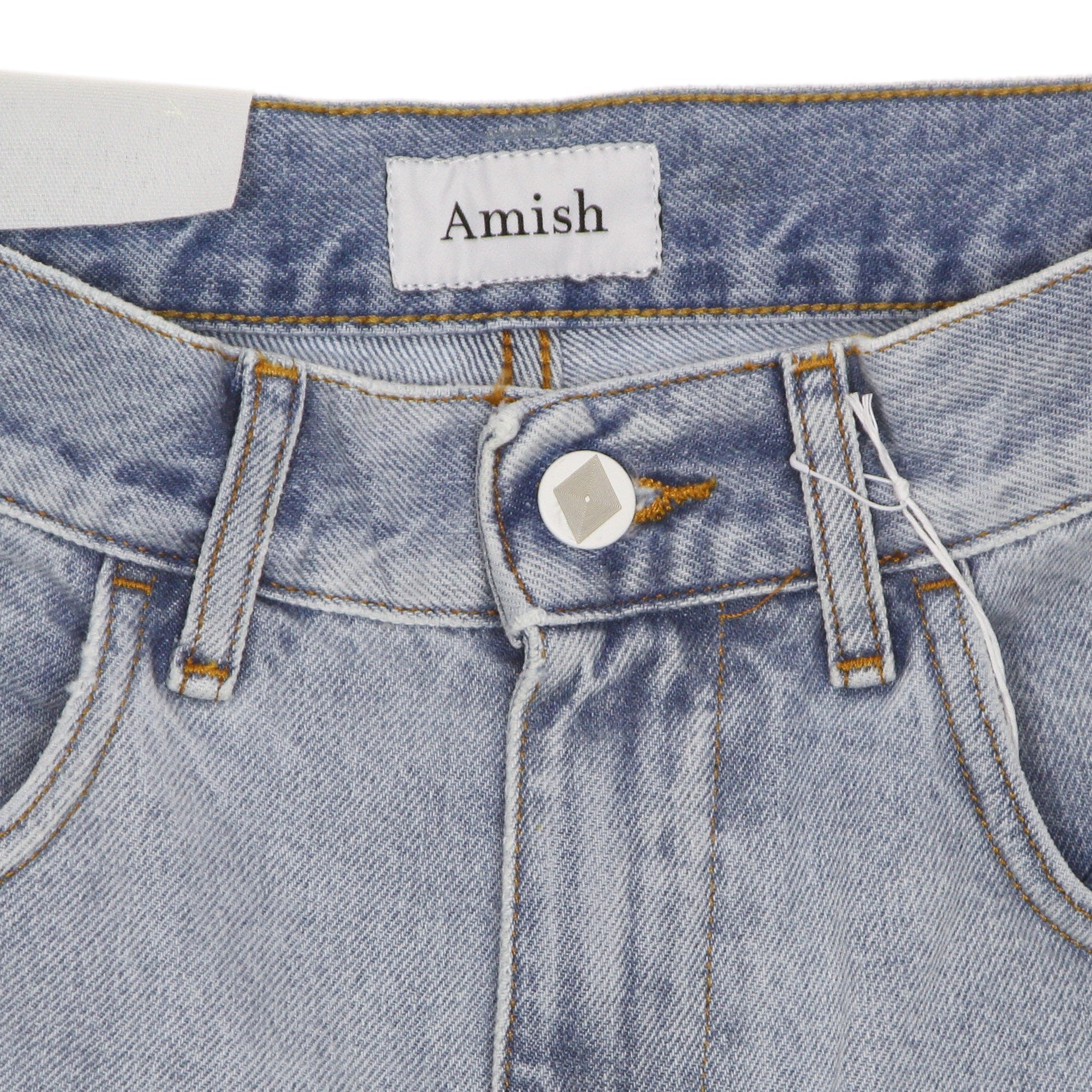 Amish, Jeans Corto Uomo Bermuda Tommy Denim, 