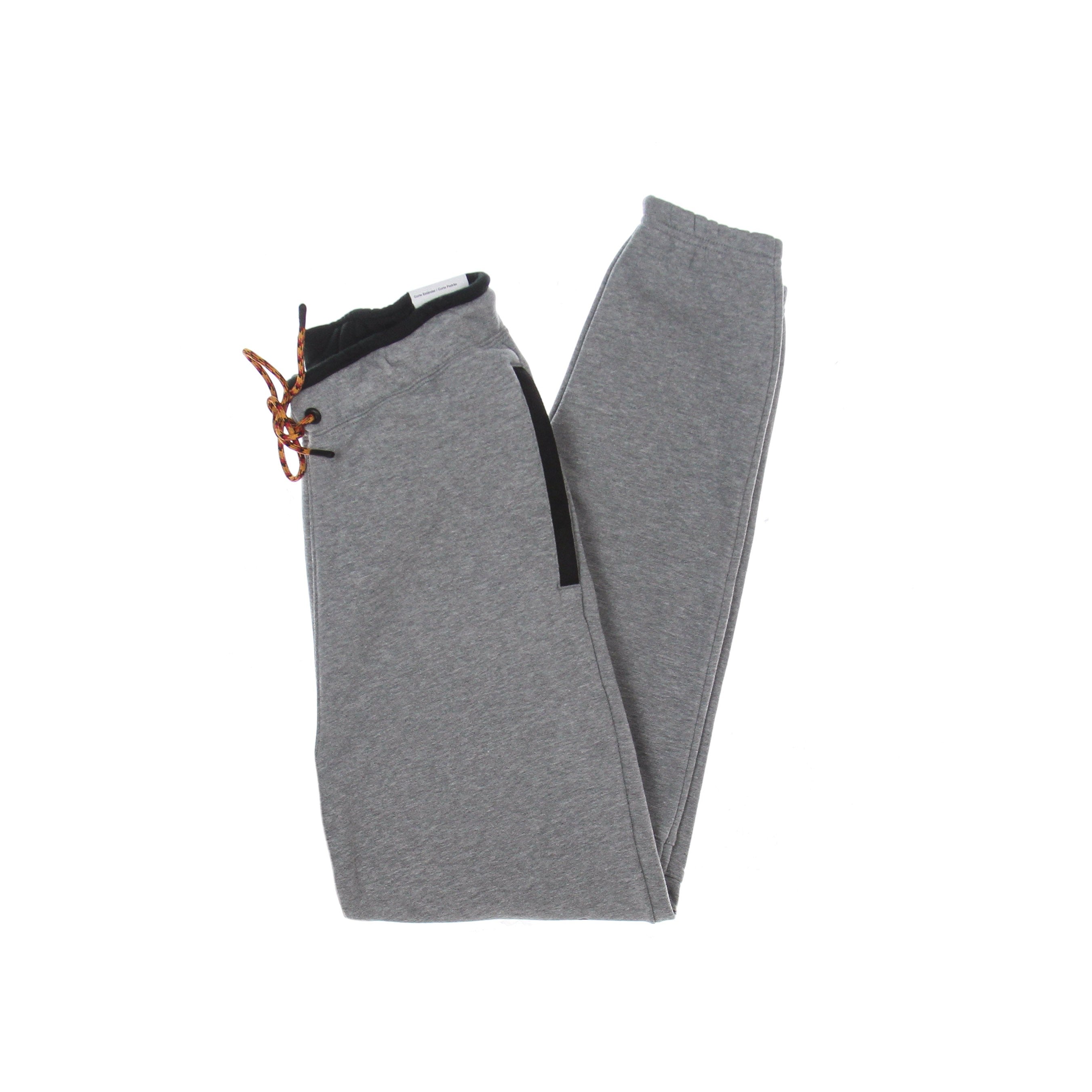 Jordan, Pantalone Tuta Felpato Uomo Jumpman Fleece Pant, Carbon Heather/black