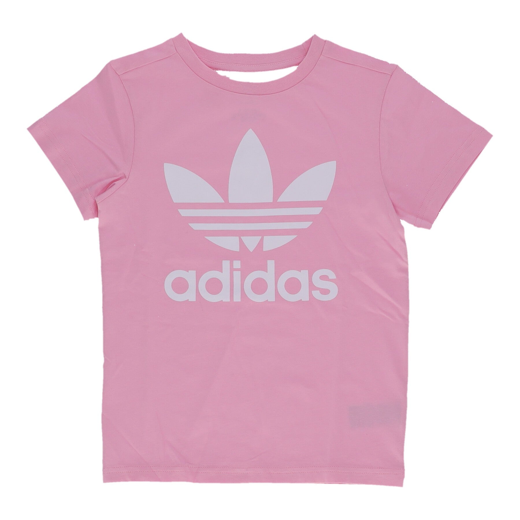 Adidas, Maglietta Ragazza Trefoil Tee, True Pink/white