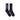 Obey, Men's Medium Block Socks, Black