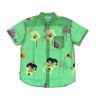 Obey, Camicia Manica Corta Uomo Redux Woven, Seaweed Green Multi