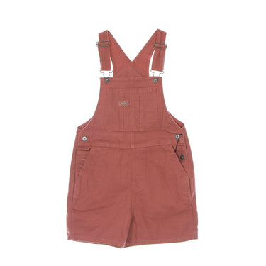 Dickies, Salopette Donna Duck Canvas Bib Short, Stone Washed Witherd Rose